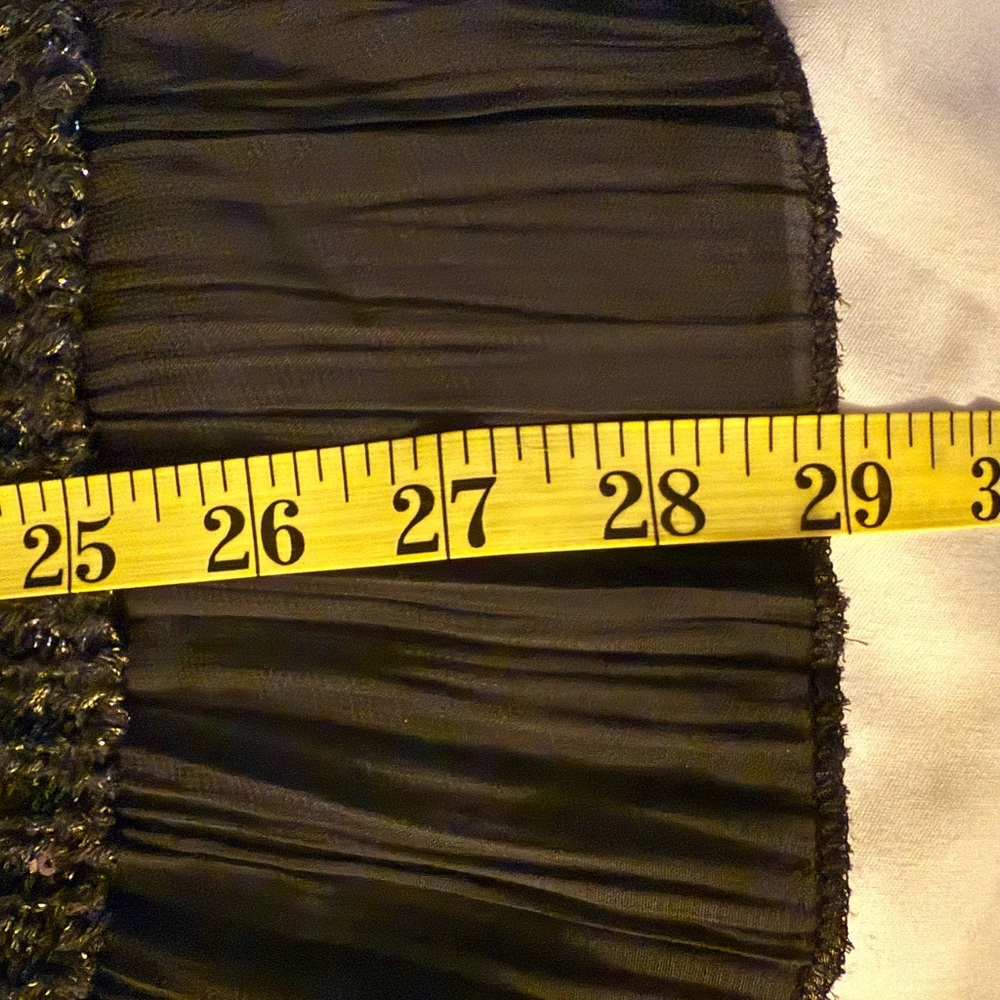 Jaclyn Smith Black Sweater with Sheer Hem - Picture 9 of 9